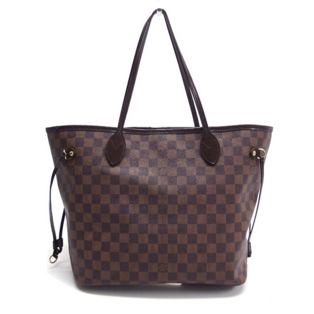 LOUIS VUITTON Authentic Brown Damier Neverfull MM Shoulder Bag - Picture 2 of 12